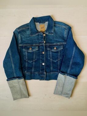GAP Women's Dark Blue Denim Jacket
